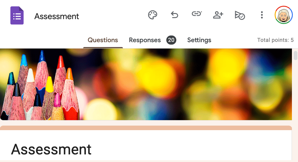 Assessment screenshot